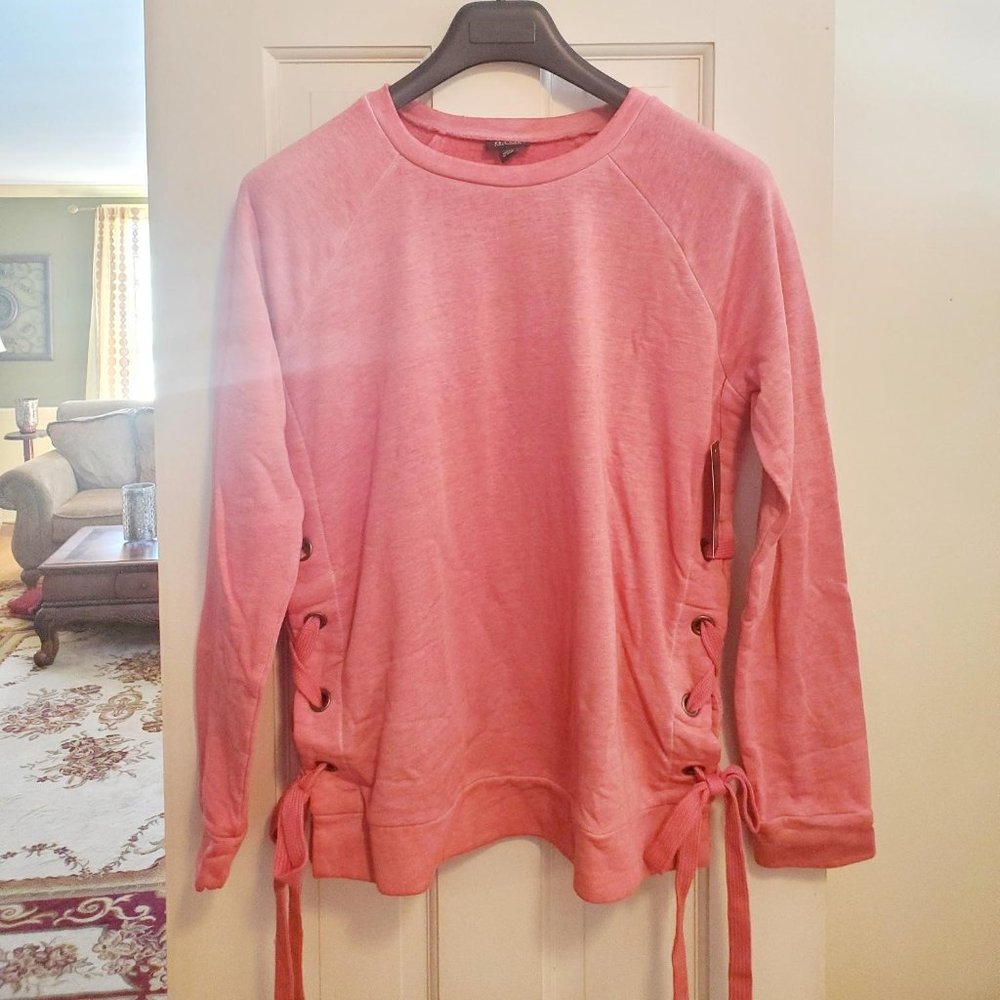 Pink A.N.A. Womens Sweatshirt Large Tall